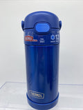 BLUE Thermos FUNtainer Vacuum Insulated Thermos Bottle Kids Drink Straw 12oz