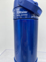 BLUE Thermos FUNtainer Vacuum Insulated Thermos Bottle Kids Drink Straw 12oz