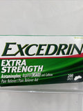 EXCEDRIN EXTRA STRENGTH Pain reliever￼NSAID & Caffeine 200 Caplets 3/23