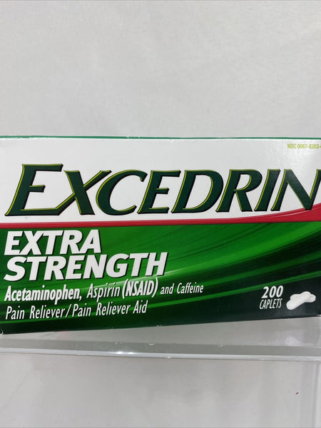 EXCEDRIN EXTRA STRENGTH Pain reliever￼NSAID & Caffeine 200 Caplets 3/23