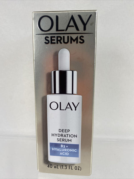 Olay Deep Hydration Serum B3 + Hyaluronic Acid Firm Wrinkle Tone Moisture 1.3oz