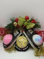 (3) Da Bomb Bath Fizzers Bath Soak 3.5oz Holiday Party Unicorn Glam Gift Set