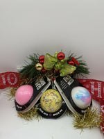 (3) Da Bomb Bath Fizzers Bath Soak 3.5oz Holiday Party Unicorn Glam Gift Set