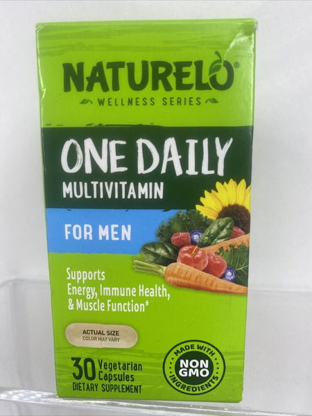 Naturelo One Daily Multivitamin Men 30 Vegetarian Capsules Energy immune 4/23