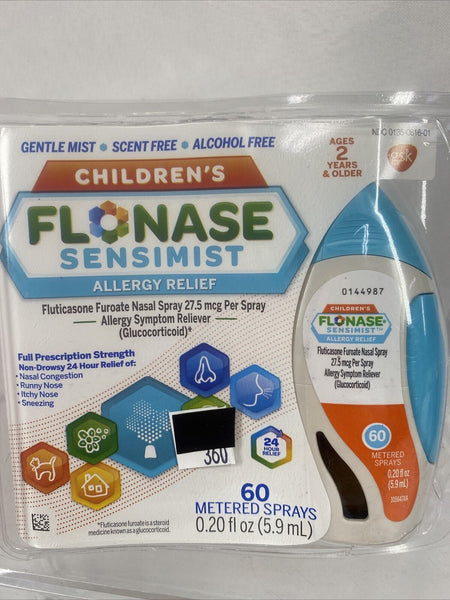 Children's Flonase Sensimist: Allergy Relief Nasal Spray 60 sprays. 8/23