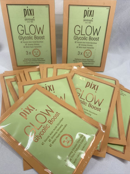 (27) Pixi by Petra GLOW Glycolic Boost Mask Individual Brighten infusion sheet