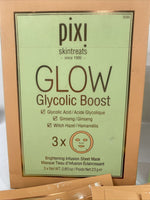 (27) Pixi by Petra GLOW Glycolic Boost Mask Individual Brighten infusion sheet