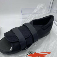 MEDLINE Semi rigid Post-Op 1 Shoe Black Large Men 10.5-12 Sz Adjustable Slipper