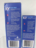 (2) K-Y True Feel Deluxe Silicone Lubricant 1.5oz & 4.5oz Silky 5/22