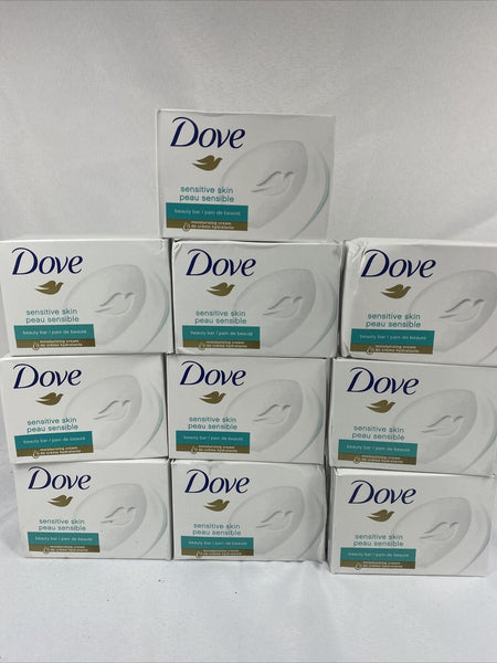 12- Dove Sensitive Fragrance-Free Hypo-Allergenic Beauty Bar 12 Pack 3.75 oz ea