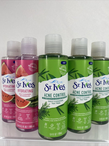 (5) St. Ives Blemish Control Daily Cleanser Tea Tree & Watermelon 6.4oz 6/22