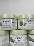 (5) Dove Body Scrub Exfoliating Polish Crushed Kiwi Seeds & Cool Aloe ￼10.5oz