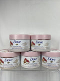 (5) Dove Exfoliating Body Polish Pomegranate Seeds & Shea Butter 10.5 Oz.