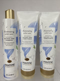 (3) Pantene Illuminating Color Care Sulfate Free Shampoo 9.6oz & Conditioner 8oz