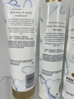 (3) Pantene Pure clean & clarify￼ Silicone￼ Free Shampoo 9.6oz Conditioner 8oz