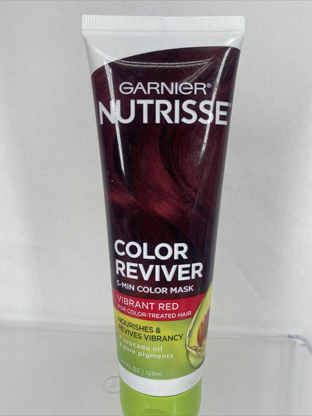 Garnier Nutrisse  VIBRANT RED Color Reviver 5 Min Hair Color Mask 4.2oz