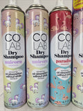 (4) NEW Colab Dry Shampoo Spray UNICORN & PARADISE Fragrance 6.7oz each