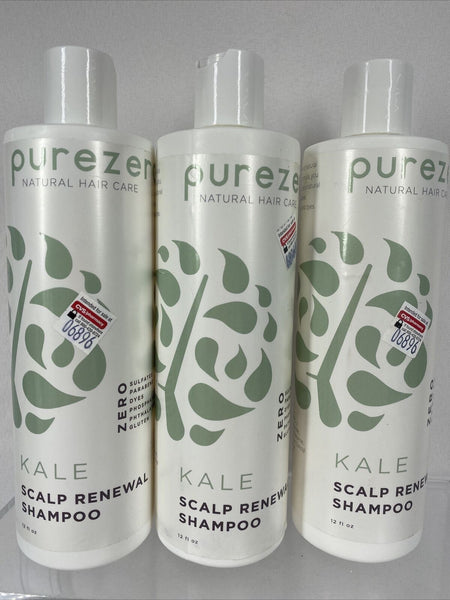 (2) Purezero Hair Care KALE Shampoo Scalp Renewing ￼12 fl oz