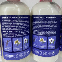 (4) SHEA MOISTURE Miracle Multi Benefit Sugarcane Shampoo Conditioner 13oz￼