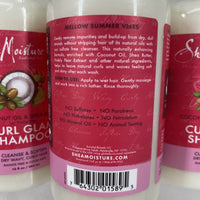 (3) SHEA MOISTURE Miracle Curl Glam Shampoo Coconut Soften Wavy Hair ￼13oz