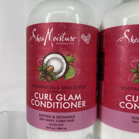 (2) SHEA MOISTURE Miracle Curl Glam Conditioner Coconut Soften Wavy Hair ￼13oz