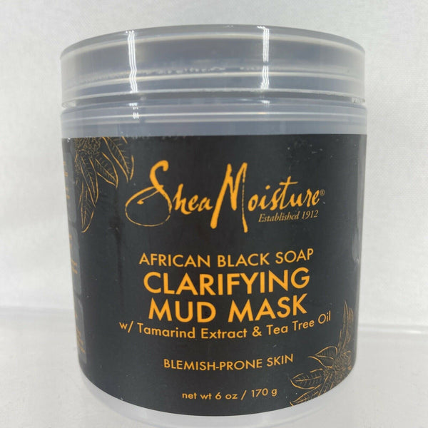 Shea Moisture African Black Soap Clarifying Blemish Prone Mud Mask 6 oz