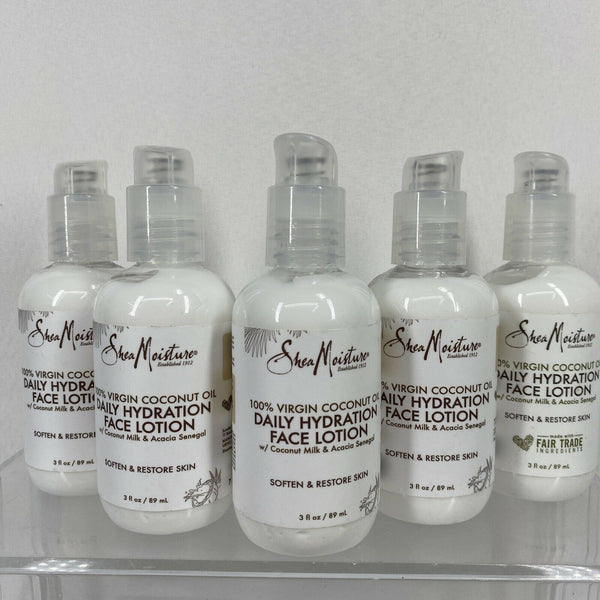 (5) Shea Moisture 100%Virgin Coconut Oil Daily Hydration Face Lotion 3oz