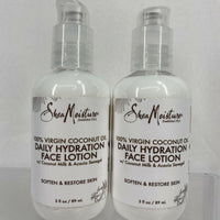 (5) Shea Moisture 100%Virgin Coconut Oil Daily Hydration Face Lotion 3oz