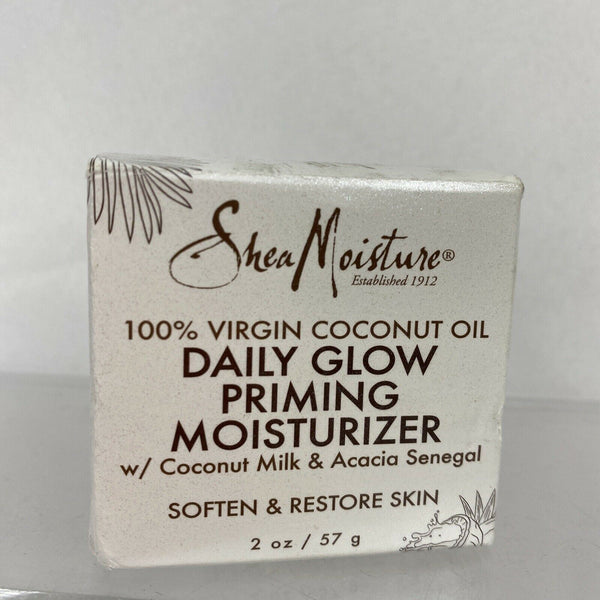 Shea Moisture 100% Virgin Coconut Oil, Daily Glow Priming Moisturizer, 2oz