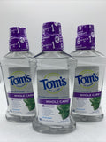 (3) Tom's of Maine Whole Care Fluoride ￼Mouthwash Fresh Mint  ￼16 fl oz 1/22