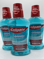 (3) Colgate Enamel Strength Anticavity Fresh Mint Mouthwash Rinse 16.9oz