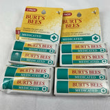 (8) BURT’S BEES Medicated Moisturizing Lip Balm 100% Natural  2/22