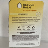 Burt's Bees 100% Natural Origin Rescue Lip Balm Unscented with Turmeric 2 Pack