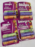 (4) BLISTEX Lip Moisturizer Chapstick Fruit Smoothies Set Berry Limited Ed 3pk