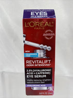 L'Oreal Revitalift Derm Intensives Hyaluronic Acid & Caffeine Eye Serum .67oz