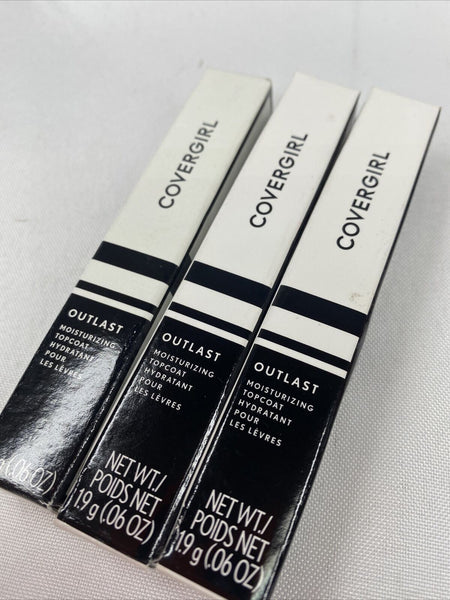 (3) Covergirl Outlast All Day Moisturizing Topcoat Clear Hydrating