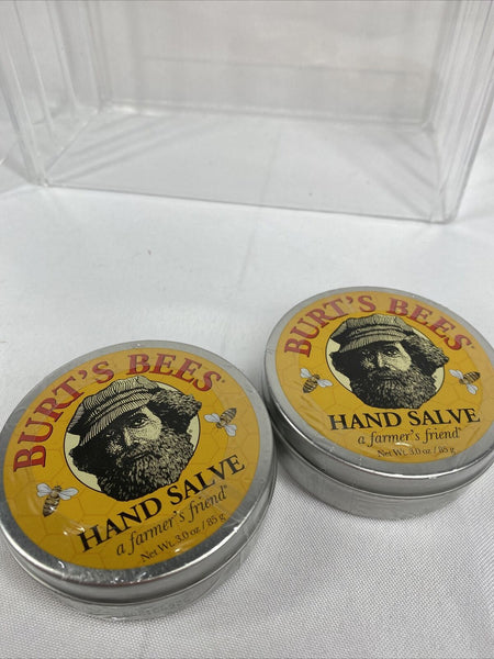 (2) Burt's Bees Farmer's Friend Hand Salve 3 oz All Purpose, Soften, Treat