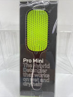 The Knot Dr. Hair Brush  Pro Mini Wet & Dry Detangler Heat Resistant Green Case