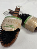 (2) Conair Classic Wood 100% Boar Bristle Hair Brush 87302 Smooth Add Shine￼