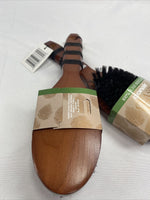 (2) Conair Classic Wood 100% Boar Bristle Hair Brush 87302 Smooth Add Shine￼
