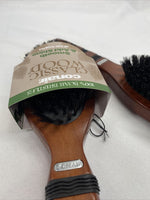 (2) Conair Classic Wood 100% Boar Bristle Hair Brush 87302 Smooth Add Shine￼