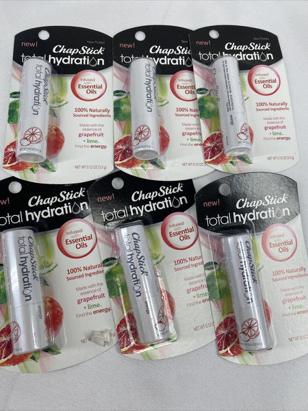 (6) Chapstick Total Hydration Grapefruit Lime Energy Lip Balm ￼ COMBINE SHIPPING