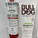 (4) Cremo Bulldog Mens Gift Set Shaving Creme Mint Classic Face Wash Moisturizer