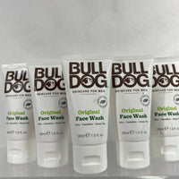 (5) Bulldog Original Face Wash Mens Gift Set Aloe Moisturizer Green Tea 1oz