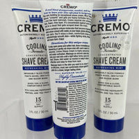 (3) Cremo Concentrated Shave Creme Refreshing Mint Men 1oz Travel Gift Set