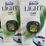 (4) Febreeze Light Car Bamboo Air Freshener Cleans Away Odors Easy Clip￼