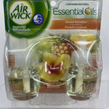 Air Wick Scented Oil Plug in Freshener Island Paradise Tropical Twin Refills 2