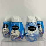 (4) Renuzit Gel Air Fresheners Pure Breeze & Snuggle Linen Escape 7 oz Each