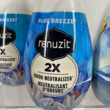 (4) Renuzit Gel Air Fresheners Pure Breeze & Snuggle Linen Escape 7 oz Each