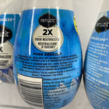 (4) Renuzit Gel Air Fresheners Pure Breeze & Snuggle Linen Escape 7 oz Each